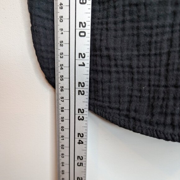 Old Navy Black Gauze Cotton Double V Neck Sleeveless Tank Top Women Small - Picture 6 of 8